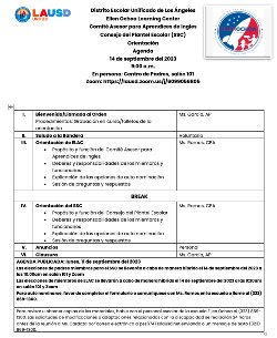 Agenda
